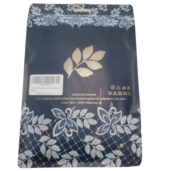 NWT Luckelf high end design nude Pantyhose Tights size 6 to 16 - Picture 2 of 3